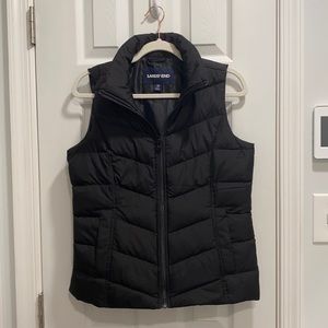 Land’s End Women’s Black Puffer Vest in Size XS